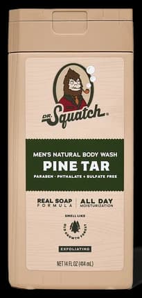 Dr. Squatch 14 oz Pine Tar Exfoliating Body Wash