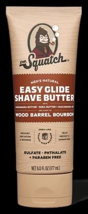 Dr. Squatch Easy Glide Shave Butter Wood Barrel Bourbon