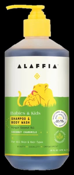 Alaffia Kids Shampoo & Body Wash - Coconut Chamomile 16 oz