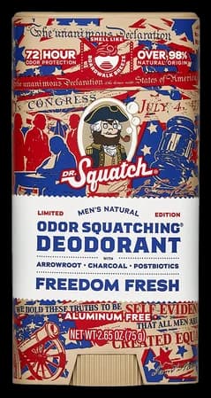 Dr. Squatch Freedom Fresh 250th Anniversary Deodorant