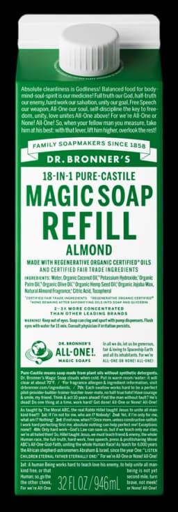 닥터브로너스 Almond - Pure-Castile Magic Soap Refill