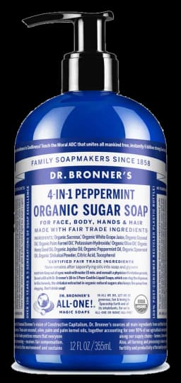 닥터브로너스 Peppermint - Organic Sugar Soaps