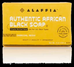 Alaffia Authentic African Black Soap Triple Milled - Charcoal Reishi