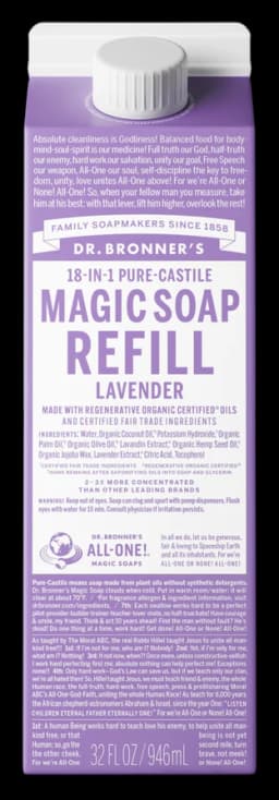 닥터브로너스 Lavender - Pure-Castile Magic Soap Refill