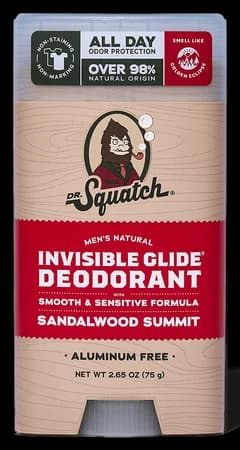 Dr. Squatch Sandalwood Summit Invisible Glide Deodorant