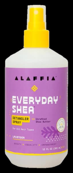 Alaffia EveryDay Shea Conditioning Detangler Spray, Wild Lavender 12oz
