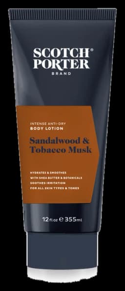 Scotch Porter Intense Anti-Dry Body Lotion | Sandalwood & Tobacco Musk