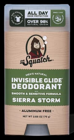 Dr. Squatch Sierra Storm Invisible Glide Deodorant