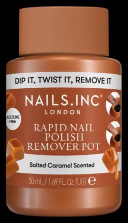 Nails.INC Salted Caramel Scented Rapid Nail Polish Remover Pot