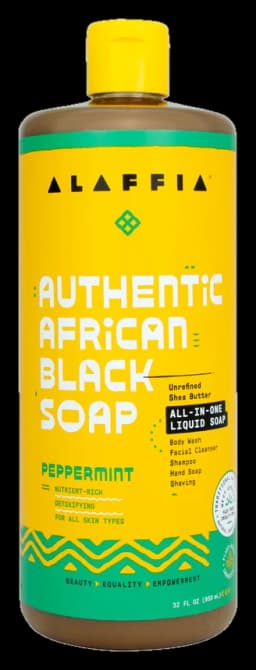 Alaffia Authentic African Black Soap All-In-One - Peppermint