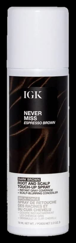 IGK Hair Never Miss Root and Scalp Touch-Up Spray - Dark Brown
