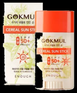 6가지 곡물로 만든 순 씨리얼 선스틱 투명