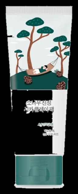 라운드랩 포 맨 소나무 진정 시카 클레이 팩 100ml