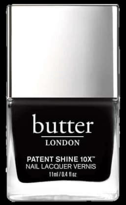 Butter London Patent Shine 10X Nail Lacquer - Union Jack Black, 0.4 fl oz