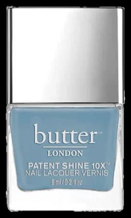 Butter London Patent Shine 10X Nail Lacquer - Waterloo Blue, 0.2 fl oz