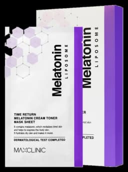 Time Return Melatonin Cream Toner Mask Sheet (27ml x 5 Sheets)
