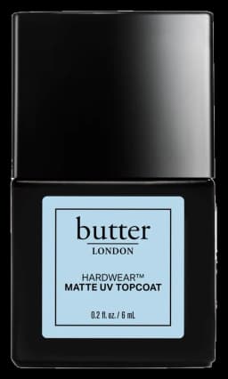 Butter London Hardwear Matte UV topcoat – Blackout Limited Edition, 0.2 fl oz