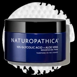 Naturopathica 10% Glycolic Acid + Aloe Vera Resurfacing Pads