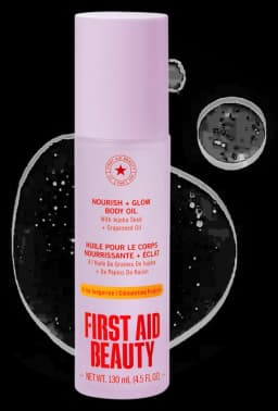 First Aid Beauty Nourish + Glow Body Oil with Jojoba Seed + Grapeseed Oil