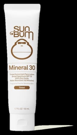 Sun Bum Mineral SPF 30 Tinted Sunscreen Face Lotion