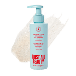 First Aid Beauty Brighten + Glow Exfoliating Gel Cleanser with AHA and Jojoba Pearls