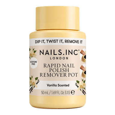 Nails.INC Vanilla Scented Rapid Nail Polish Remover Pot