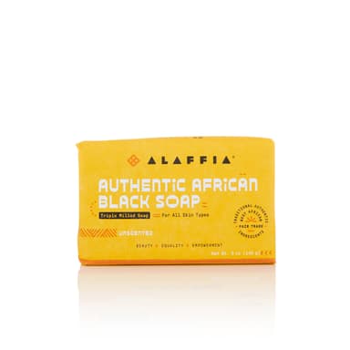 Alaffia Authentic African Black Soap Triple Milled - Unscented