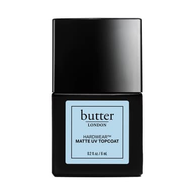 Butter London Hardwear Matte UV topcoat – Blackout Limited Edition, 0.2 fl oz