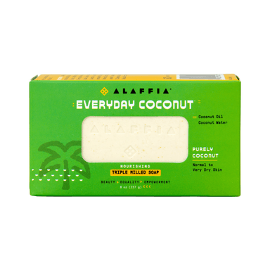 Alaffia EveryDay Coconut Bar Soap, Purely Coconut 8oz