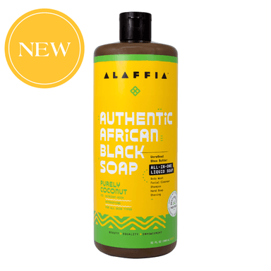 Alaffia Alaffia Authentic African Black Soap – Purely Coconut 32oz