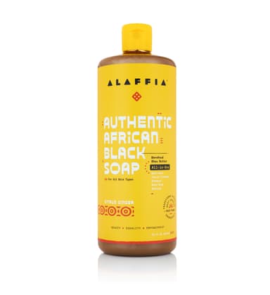 Alaffia Authentic African Black Soap All-In-One - Citrus Ginger, 32 oz