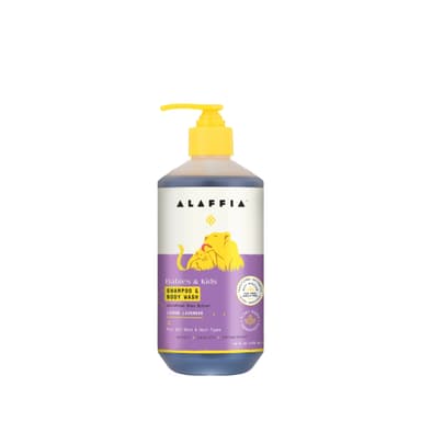 Alaffia Kids Shampoo & Body Wash - Lemon Lavender 16 oz