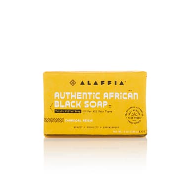 Alaffia Authentic African Black Soap Triple Milled - Charcoal Reishi