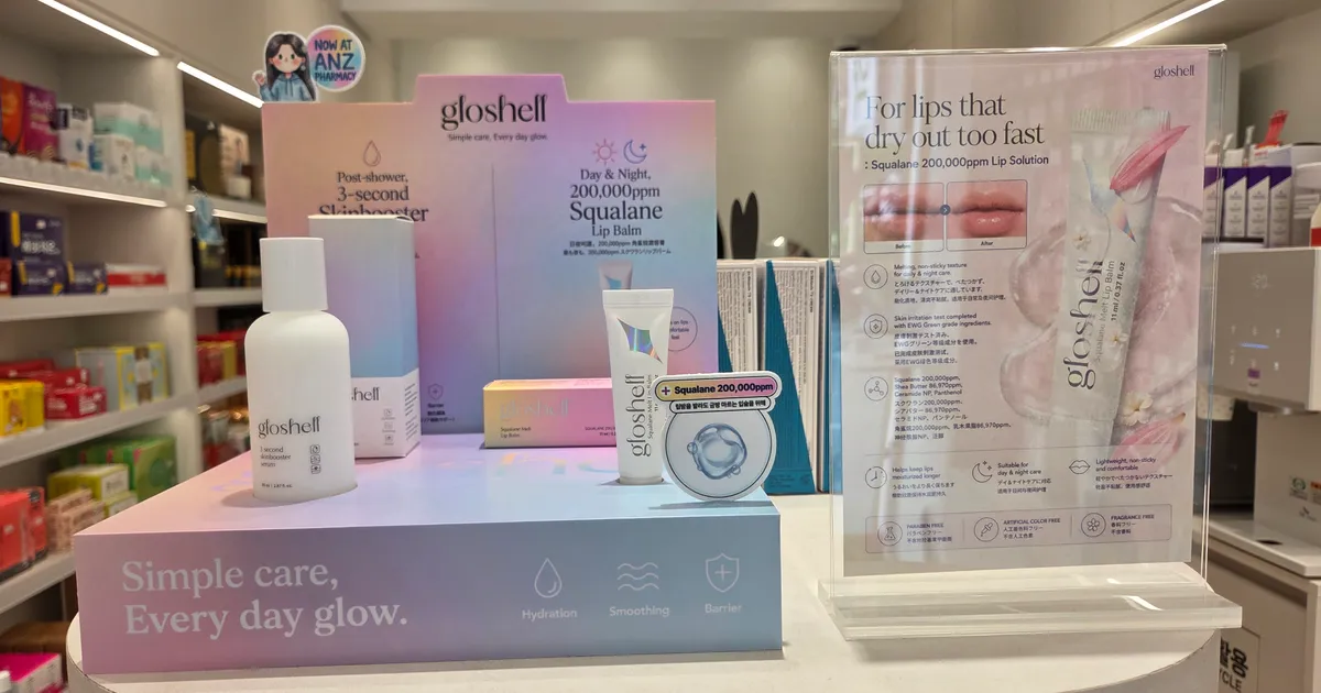 Gloshell Arrives at ANZ Pharmacy in Seongsu