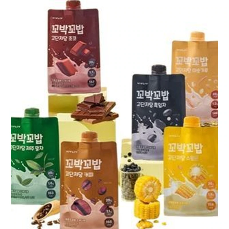 꼬박꼬밥 고단저당 40g 6종