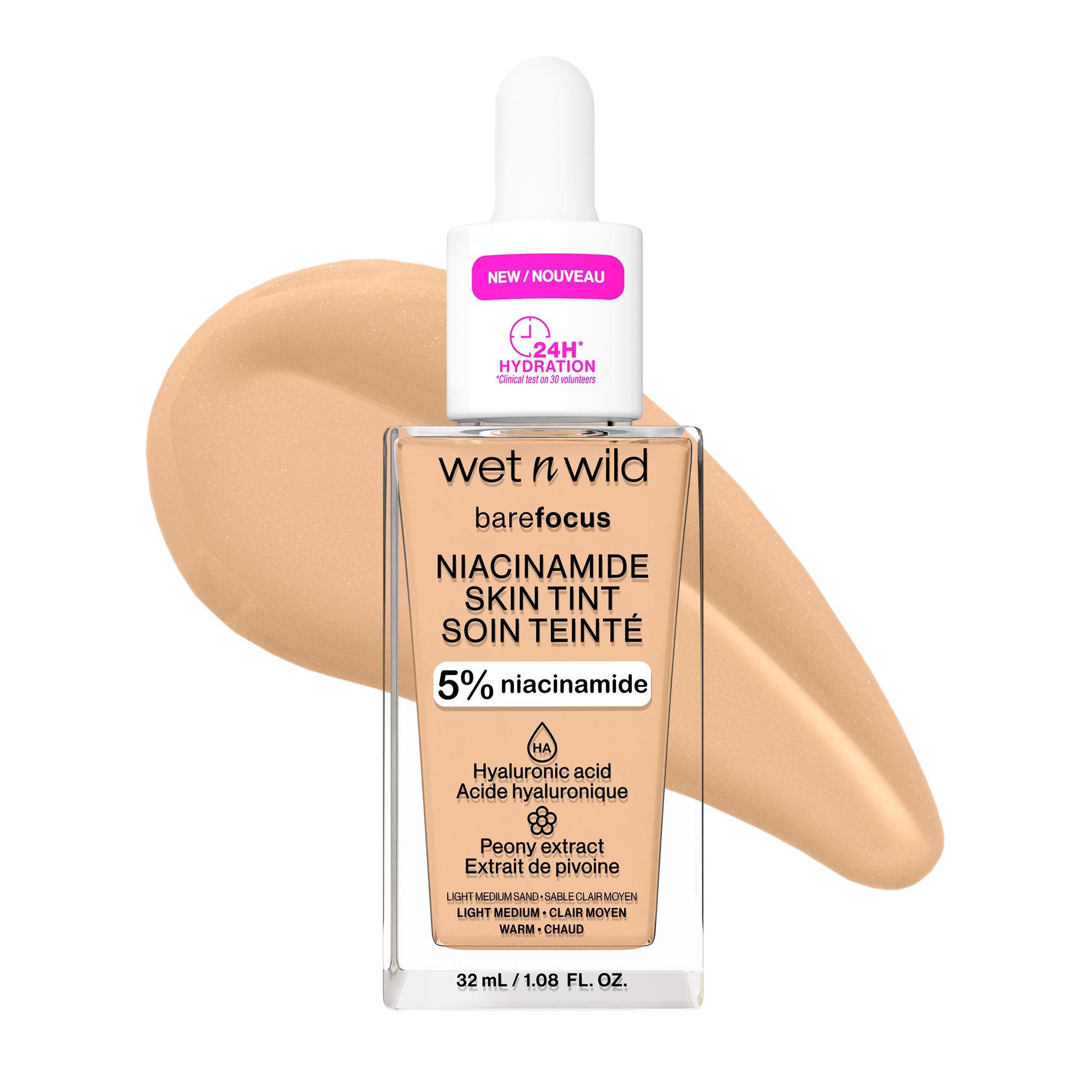 wet n wild Bare Focus Niacinamide Skin Tint | Light Medium Sand