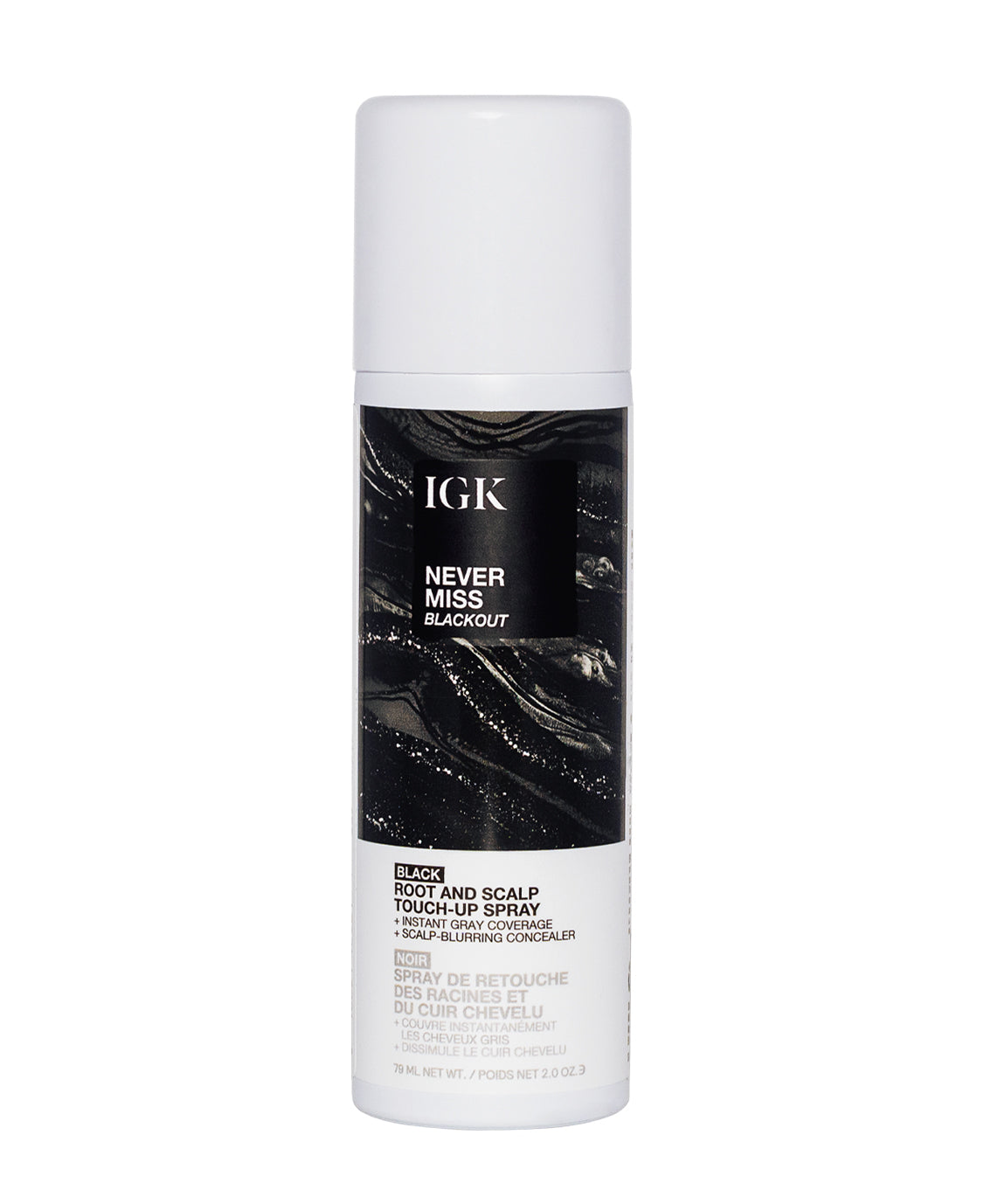 IGK Hair Never Miss Root and Scalp Touch-Up Spray - Black
