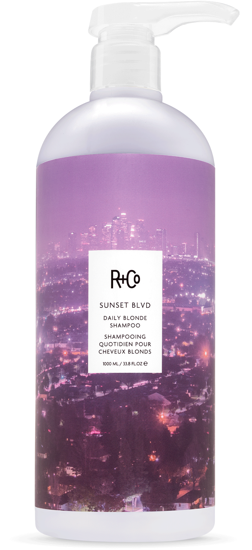 R+Co SUNSET BLVD Daily Blonde Shampoo Retail Liter