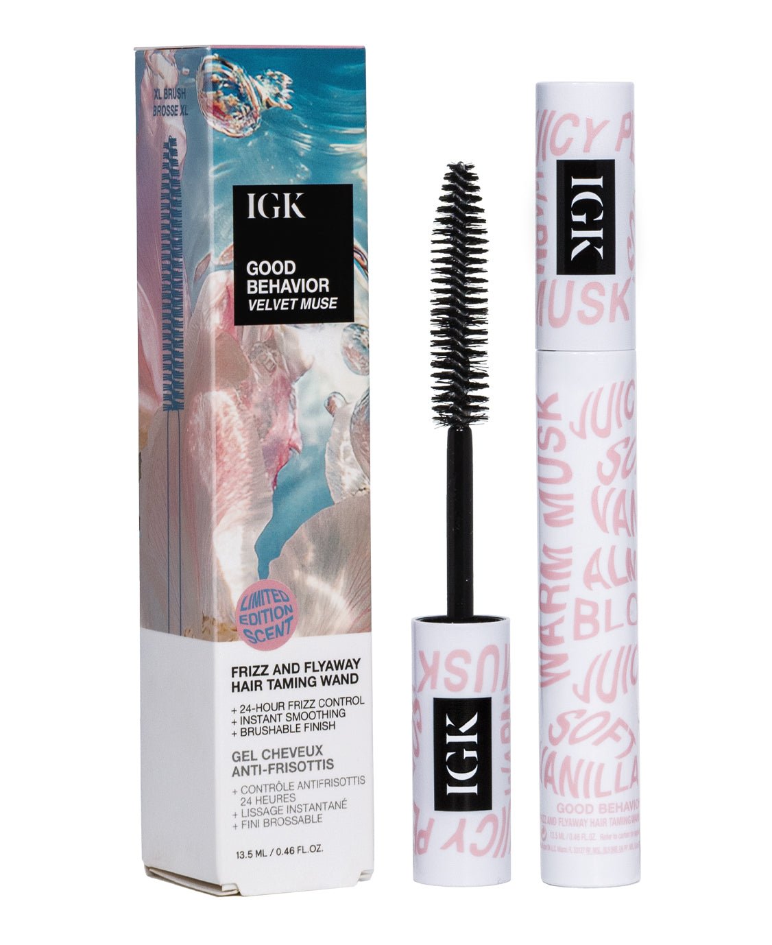 IGK Hair Good Behavior Frizz and Flyaway Lightweight Gel Hair Taming Wand, Velvet Muse Scent