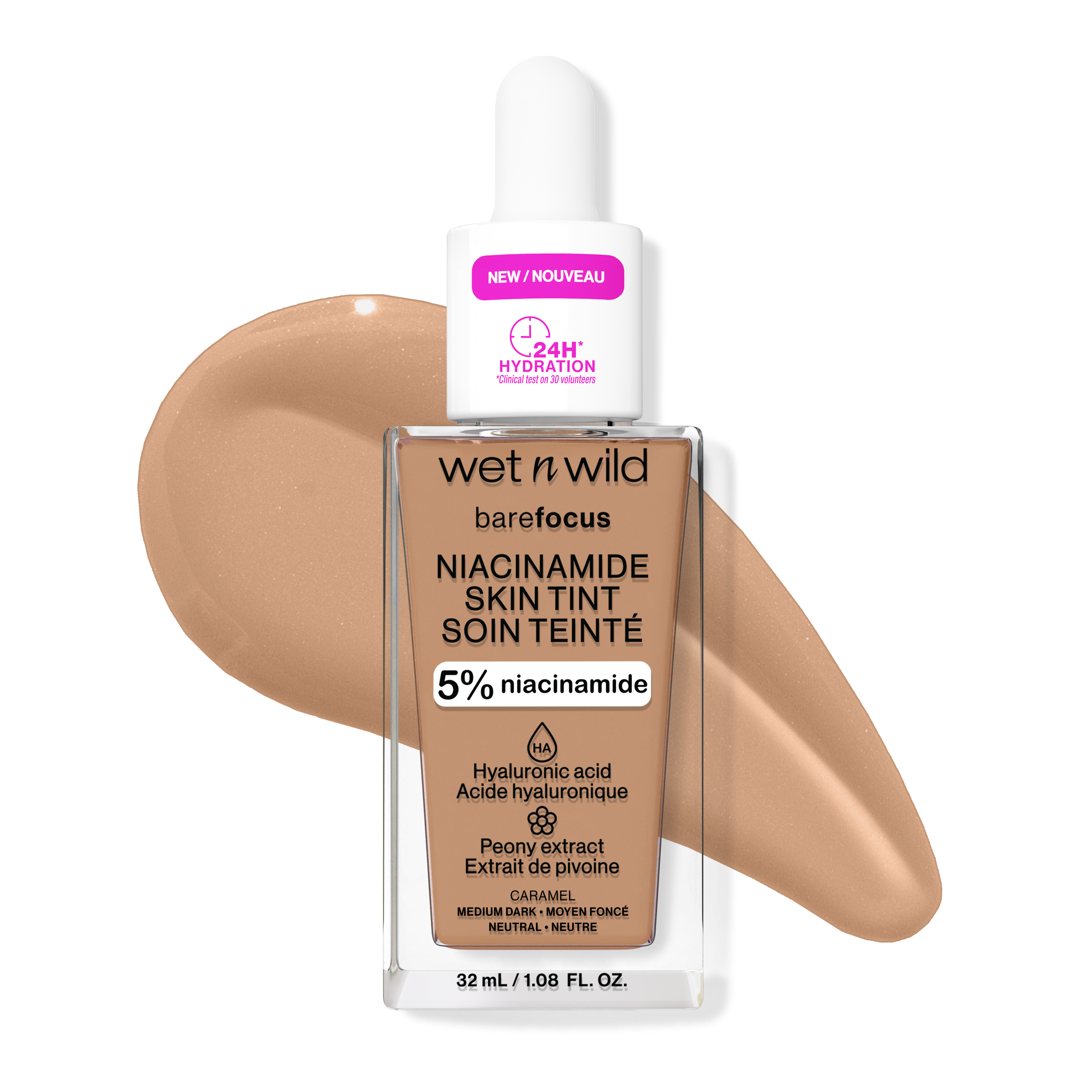 wet n wild Bare Focus Niacinamide Skin Tint | Caramel