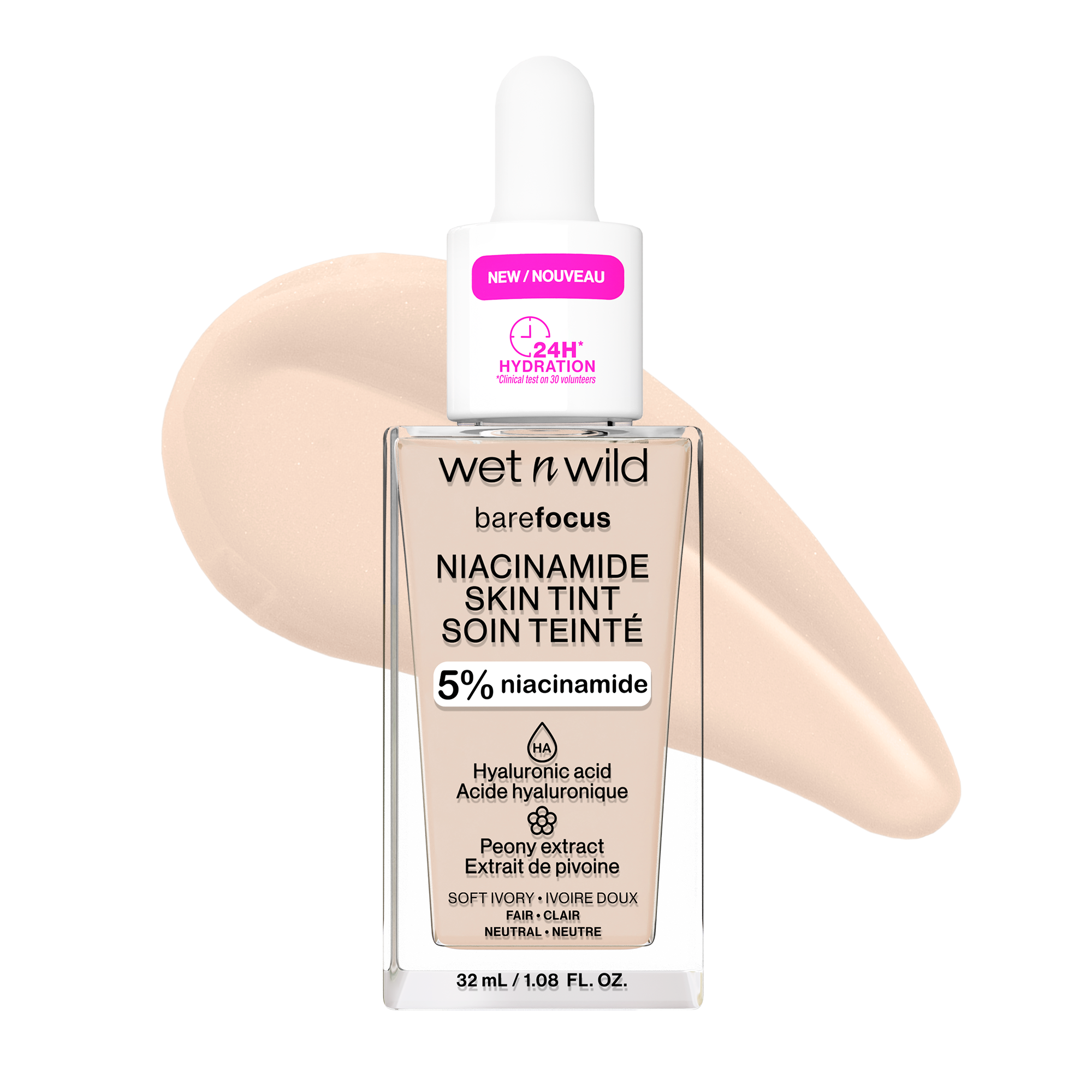 wet n wild Bare Focus Niacinamide Skin Tint | Soft Ivory