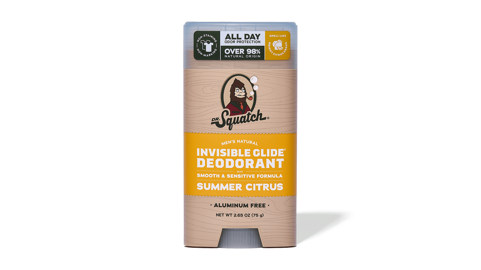 Dr. Squatch Summer Citrus Invisible Glide Deodorant