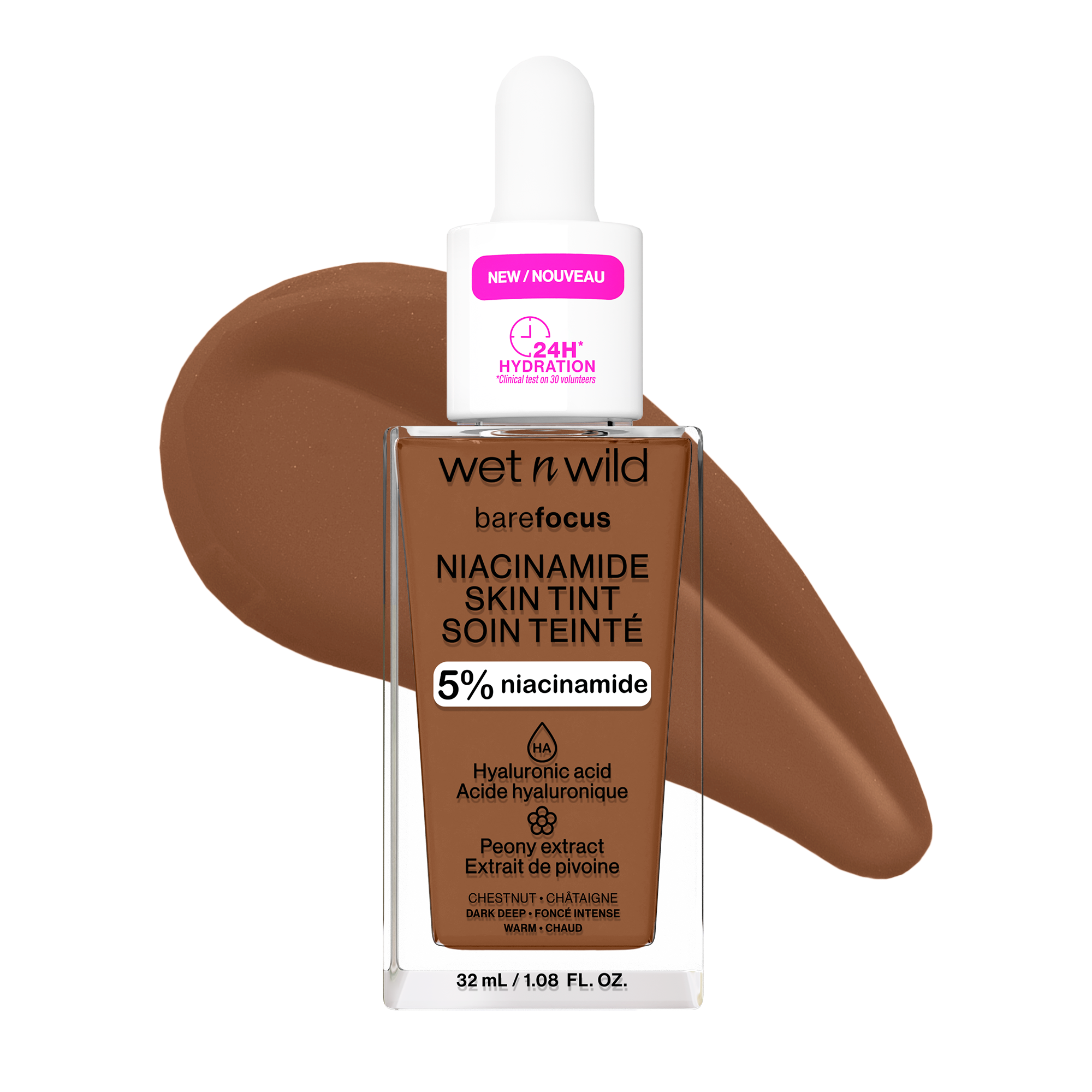 wet n wild Bare Focus Niacinamide Skin Tint | Chestnut