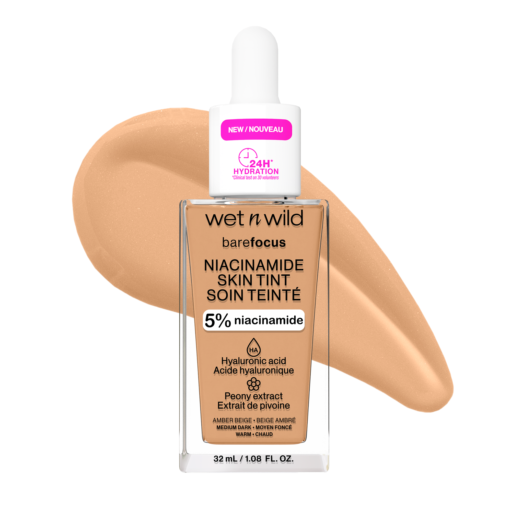 wet n wild Bare Focus Niacinamide Skin Tint | Amber Beige