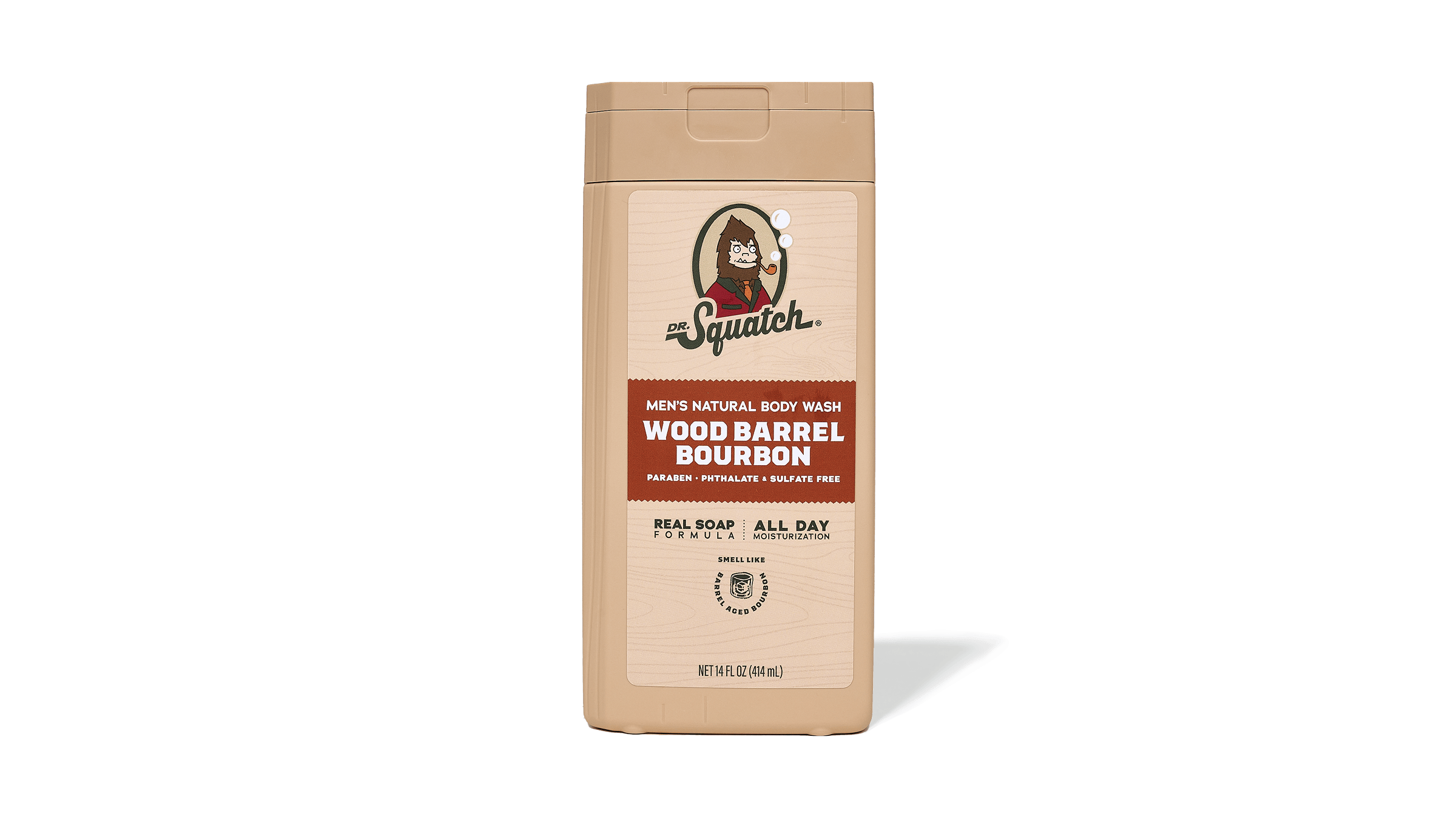 Dr. Squatch 14 oz Wood Barrel Bourbon Body Wash