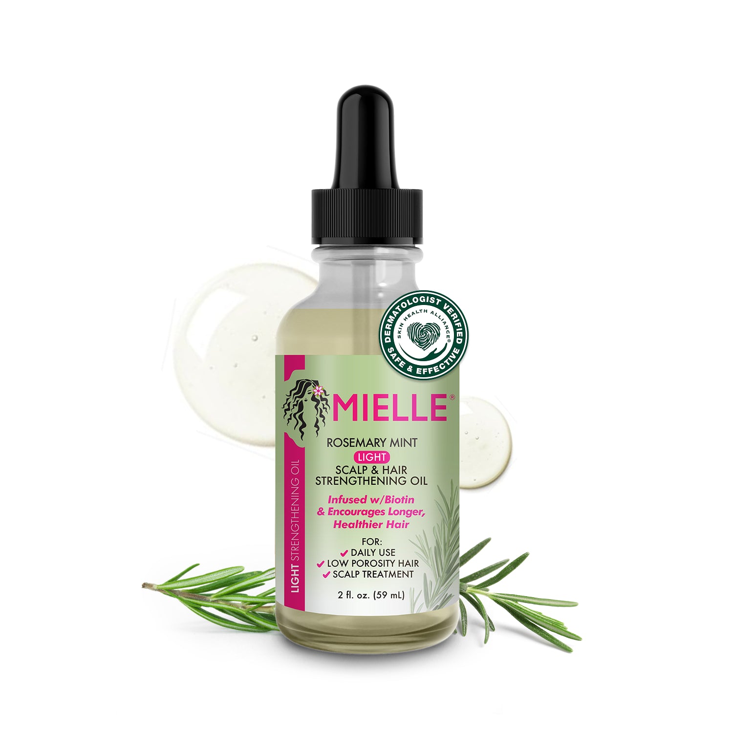 Mielle Organics Rosemary Mint Light Scalp & Hair Strengthening Oil