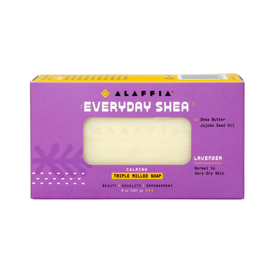 Alaffia EveryDay Shea Bar Soap, Lavender 8oz